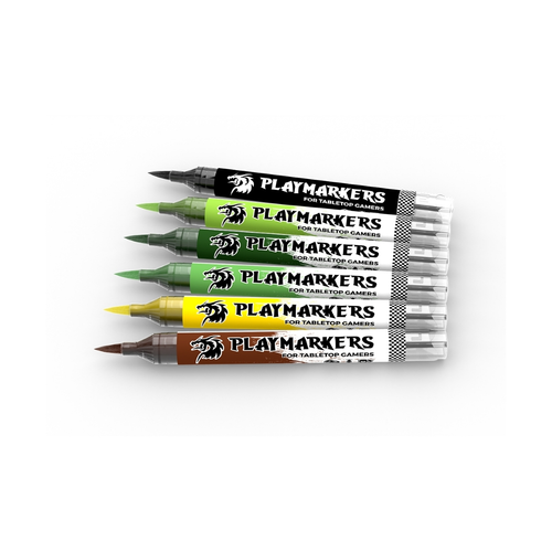 AKIM104 Playmarkers : Orcs & Gobins Acrylic Gamers Paint Set (6 Colors)