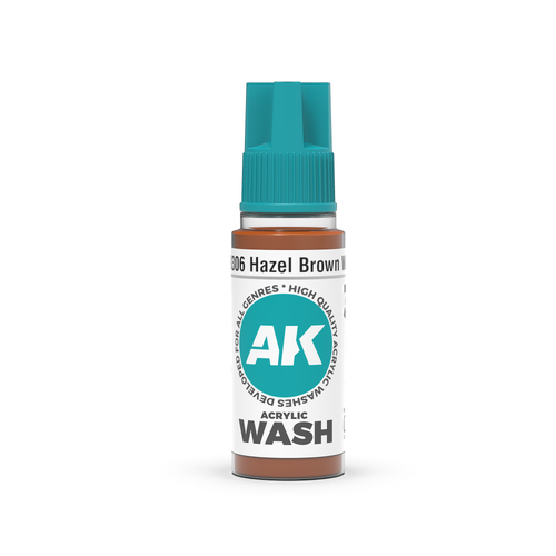 AKI19306 AK Interactive Hazel Brown Wash 18ml