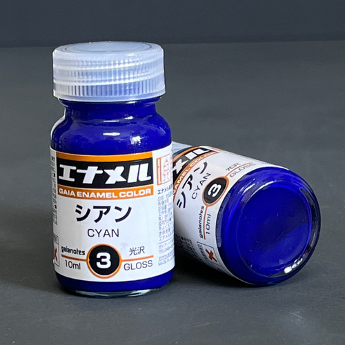 GANGE003 Gaianotes GE-003 CYAN Enamel Color, 10ml [74003] -Enamel Color