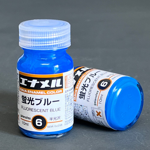 GANGE006 Gaianotes GE-006 Fluorescent Blue Enamel Color, 10ml [74006] -Enamel Color