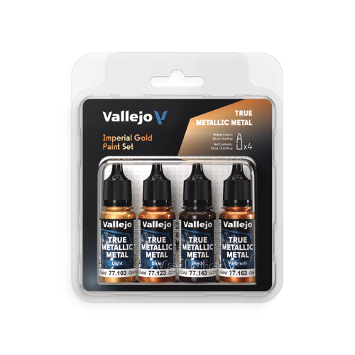 VLJ77252 18ml Imperial Gold True Metallic Metal Paint Set (4 Colors)
