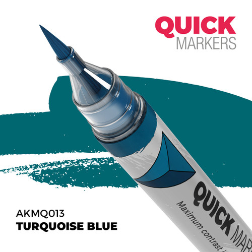 AKIMQ013 AK Interactive Turquoise Blue - Quick Marker
