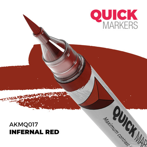 AKIMQ017 AK Interactive Infernal Red - Quick Marker