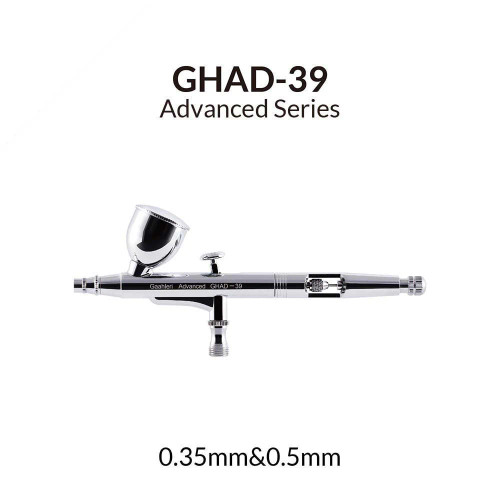 GAA40133 Gaahleri Advanced Series GHAD-39 2 Needle Sets 0.35mm & 0.5mm Airbrush with 2 Gravity Fluid Cups