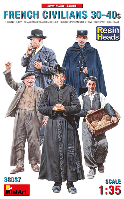 MNA38037 French Civilians 30-40s 1/35