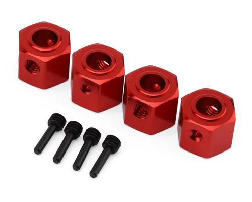 (SO) Kyosho KC10 Aluminum Wheel Hub Hex Adapters (Red) (4)