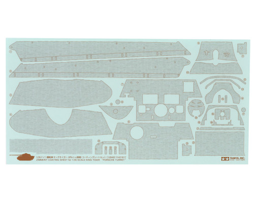 (SO) Tamiya 1/35 German King Tiger Porsche Turret Tank Zimmerit Coating Sheet