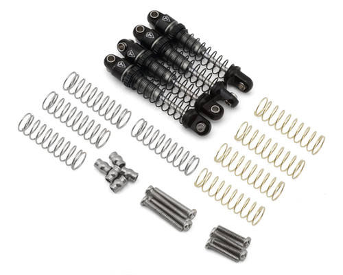 (SO) Treal Hobby Axial SCX30 26mm Aluminum Threaded Shocks (Titanium) (4)
