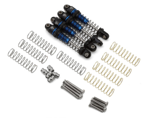 (SO) Treal Hobby Axial SCX30 26mm Aluminum Threaded Shocks (Blue) (4)
