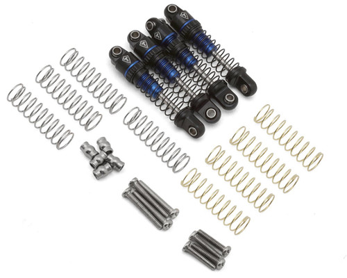 (SO) Treal Hobby Axial SCX30 23mm Aluminum Threaded Shocks (Blue) (4)