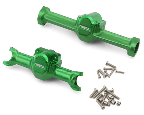 (SO) Treal Hobby Axial SCX30 7075 Aluminum Front & Rear Axle Housings Set (Green)