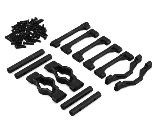 (SO) Treal Hobby Losi LMT 2.0 7075 Aluminum Crossbar Chassis Brace Set (Black)