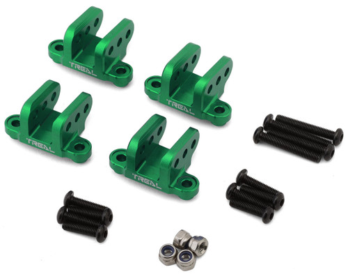 (SO) Treal Hobby Losi LMT 1.0 7075 Aluminum Lower Shock Mounts (Green) (4)