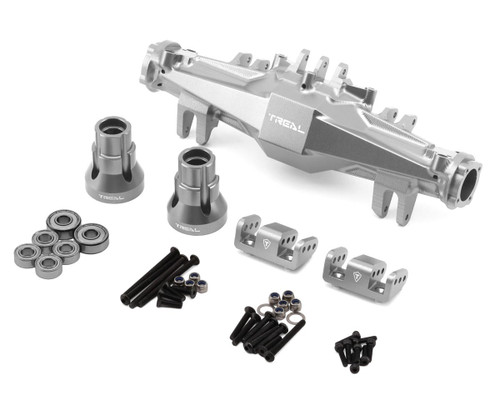(SO) Treal Hobby Losi LMT 2.0 7075 Aluminum Rear Axle Housing Set (Silver)