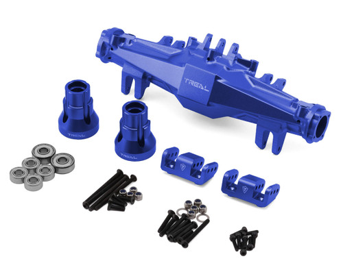 (SO) Treal Hobby Losi LMT 2.0 7075 Aluminum Rear Axle Housing Set (Blue)