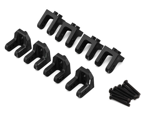 (SO) Treal Hobby Losi LMT 2.0 7075 Aluminum Upper Shock Mounts Set (Black)