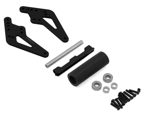 (SO) Treal Hobby Losi LMT 2.0 7075 Aluminum Adjustable Rear Wheelie Bar (Black)