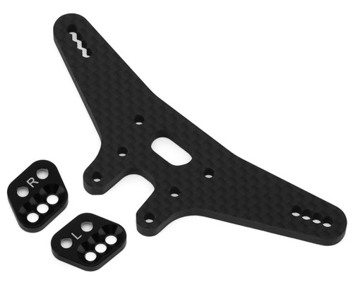(SO) Team Associated RC10B7.1 Factory Team Gull Dropper & Rear Shock Tower Set (-2mm)