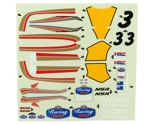 (SO) Kyosho Hang On Racer Decals Sheet (1991 Honda NSR500)