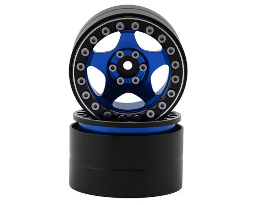(SO) Treal Hobby Type C 2.2" 5-Spoke Aluminum 1/10 Rock Crawler Beadlock Wheels