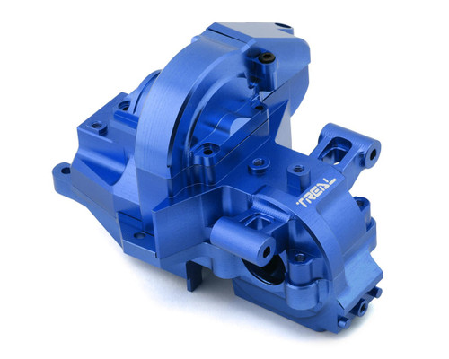 (SO) Treal Hobby Aluminum Rear Gearbox Set for Traxxas® Maxx® Slash® (Blue)