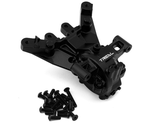 (SO) Treal Hobby Aluminum Front Gearbox Set for Traxxas® Maxx® Slash® (Black)