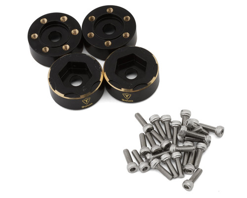 (SO) Treal Hobby 2.2" Brass Bead-Lock Wide Wheel Hub Weights (9mm) (4) (20g ea)