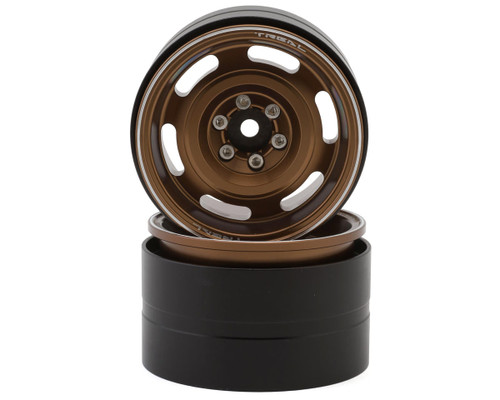 (SO) Treal Hobby 2.2" Type B Vintage Wagon Aluminum 1/10 Rock Crawler Beadlock Wheels
