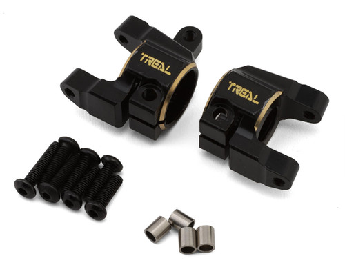 (SO) Treal Hobby Axial SCX10 II Brass C-Hub Carriers (Black) (2) (40g ea)