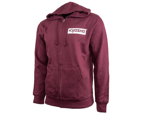(SO) Kyosho Box Logo Full Zip Hoodie (Burgundy) (S)