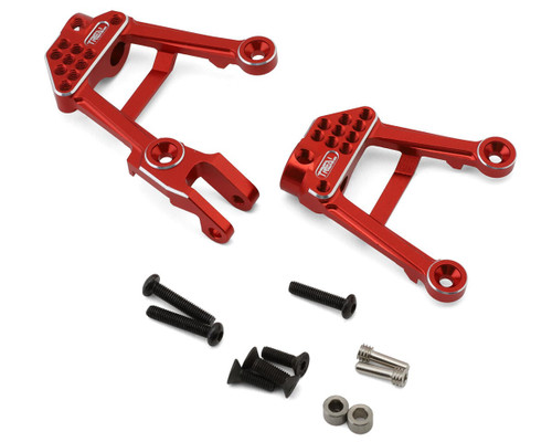 (SO) Treal Hobby Axial SCX10 II 7075 Aluminum Front Shock Towers (Red) (2)