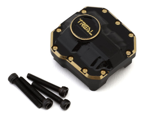 (SO) Treal Hobby Axial SCX10 II Brass Differential Cover (Black) (50g)