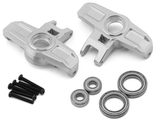 (SO) Treal Hobby Aluminum Front Steering Knuckles for Traxxas® UDR® (Silver) (2)