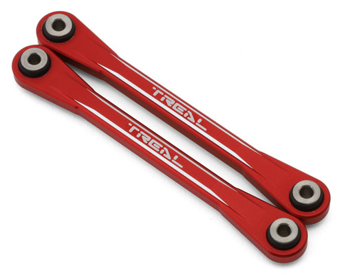 (SO) Treal Hobby Losi Hammer Rey U4 Aluminum Front Upper Link Set (Red) (2)