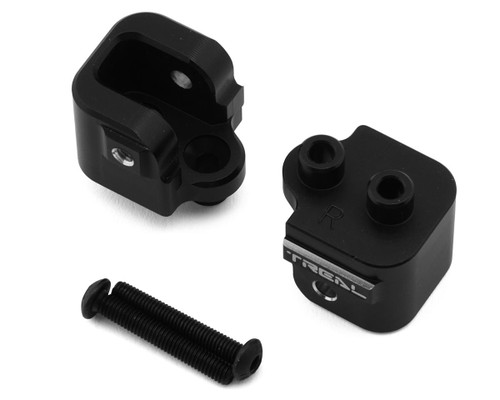 (SO) Treal Hobby Losi Hammer Rey U4 Aluminum Rear Upper Link Mount Set (Black) (2)
