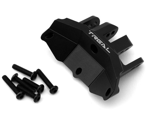 (SO) Treal Hobby Losi Hammer Rey U4 Aluminum Axle Upper Link Mount (Black)