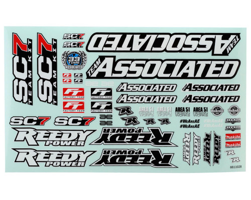 (SO) Team Associated RC10SC7 Decal Sheet