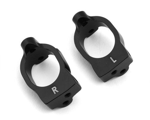 (SO) Team Associated RC10B84 Aluminum Caster Blocks (Black) (2)
