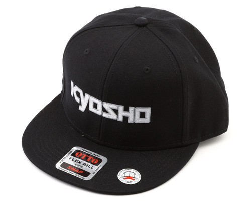 (SO) Kyosho Snapback Flatbill Hat (Black) (One Size Fits Most)