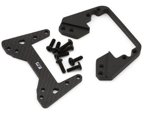 (SO) Team Associated Factory Team Enduro Carbon Fiber & Steel SOA Mount Set (45g)