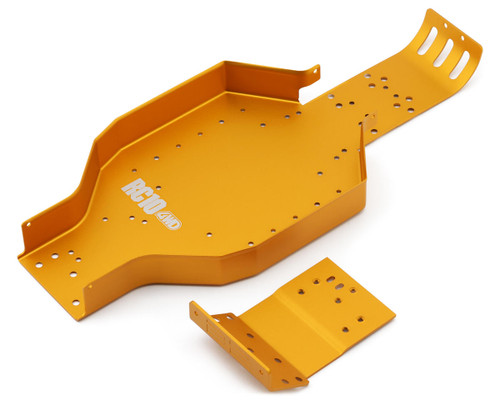 (SO) Team Associated RC10 4WD Chassis & Nose Plate (Gold)