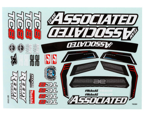 (SO) Team Associated RC10TC8 Decal Sheet