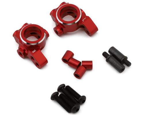 (SO) Kyosho Fazer FZD2 Aluminum Front Steering Knuckles (Red) (2)