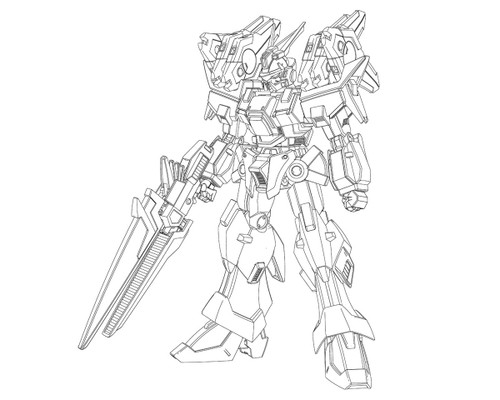 (SO) Bandai HG Ashsaviour "Super Robot Wars OG" Plastic Model Kit