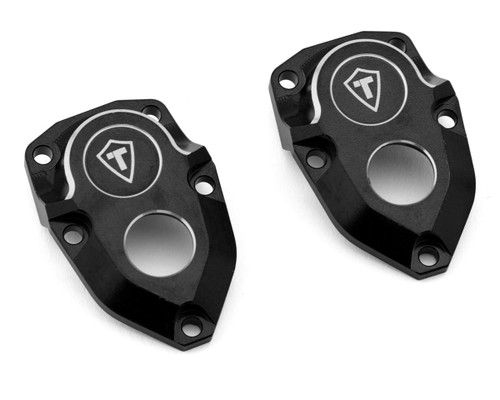 (SO) Treal Hobby Vanquish VRD/VS4-10 Aluminum Front Portal Covers (Black) (2)