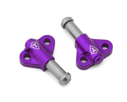 (SO) Treal Hobby H10 Optic Aluminum Functional Bump Stops (Purple) (2)