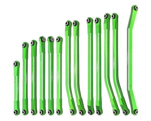 (SO) Treal Hobby Axial SCX10 Pro 7075 Aluminum Upper & Lower Link Set (Green) (13)