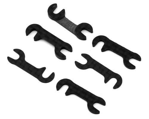 (SO) Team Associated RC10TC8 Factory Team Carbon Fiber Roll-Center Spacers (6)