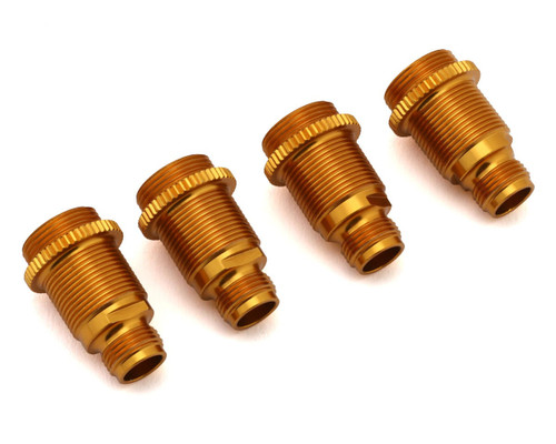 (SO) Team Associated RC10 6x6 Aluminum Shock Bodies (Gold) (4)