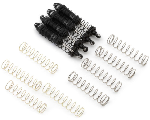 (SO) Treal Hobby Losi® Mini LMT 6061 Aluminum Threaded Shock Set (Black) (4)